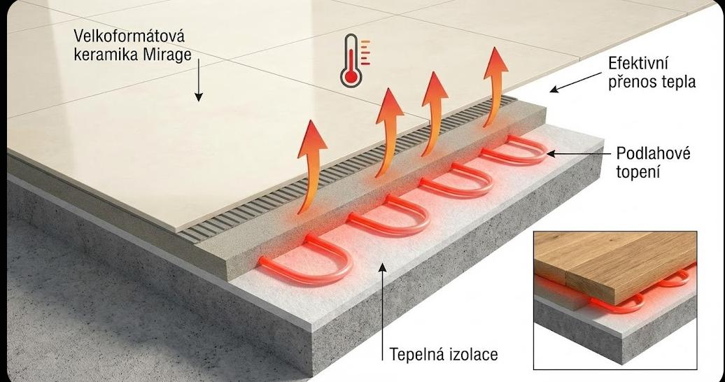 Mirage nejlepší volba na podlahové vytápění
